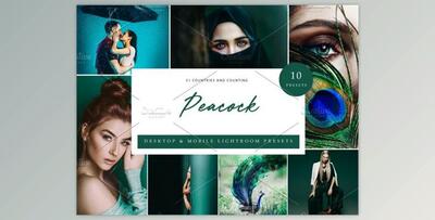 10xLightroom Presets Peacock Presets By Kzara Visual Concepts (Mob, Desk)
