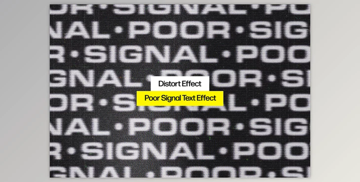 Poor Signal Text Effect - 91978880