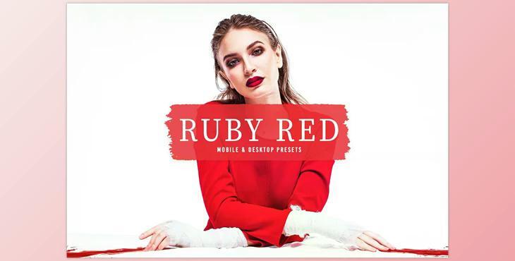Ruby Red Pro Lightroom Presets CreativeMarket - 6832546
