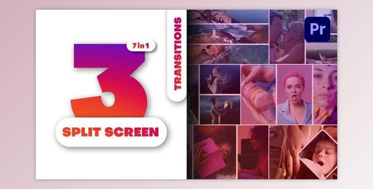 Multiscreen Transitions – 3 Split Screen – Vol. 01 (Videohive 49409706)