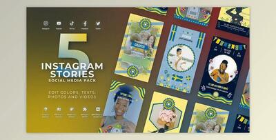 Swedish Independence Day Sweden Flag Instagram Stories (Videohive 52342878) - AE Project