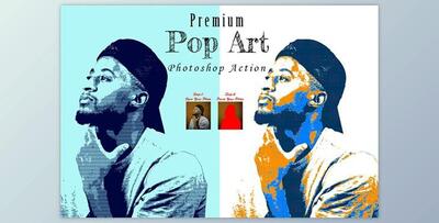Premium Pop Art Photoshop Action CreativeMarket - 10304729