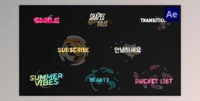 Liquid Shapes Titles for After Effects (Videohive 53414989) - AE Project