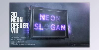 3D Neon Opener 3 (Videohive 27761343)