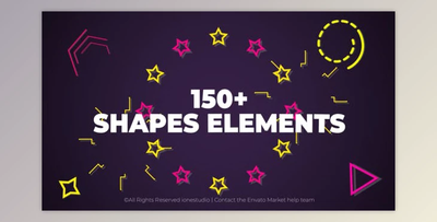 150+ Shape Elements (Videohive 38493991) - AE Project