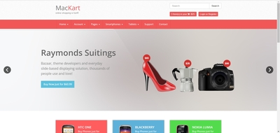 MacBeath - 3 in 1 Admin, Front End, E-Com