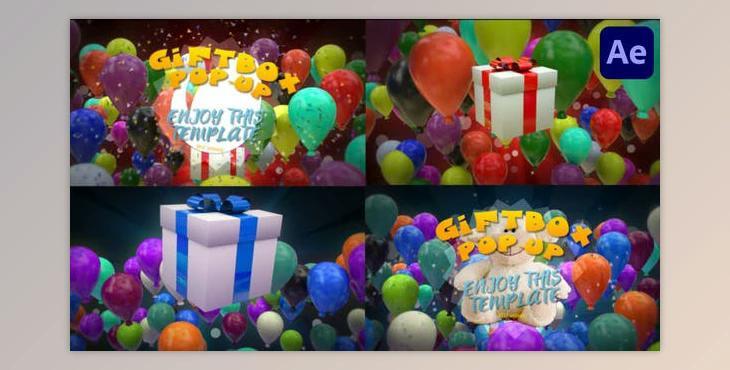 Gift Box Pop Up for After Effects (Videohive 43751731) - AE Project