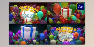 Gift Box Pop Up for After Effects (Videohive 43751731) - AE Project