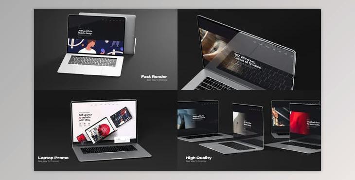 Videohive Minimalistic Laptop Website Promo 35604755