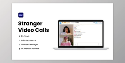 Random Video Chat Call UI Pack – 3 in 1 (Videohive 41949947) - AE Project