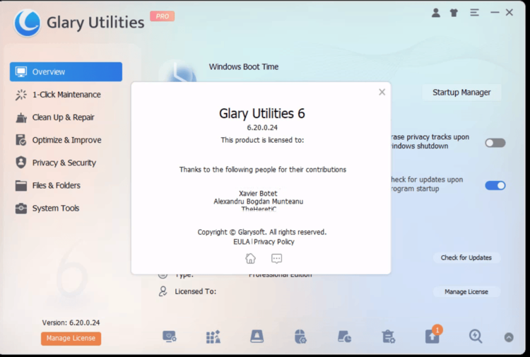 Glary Utilities Pro 6.28.0.32 + Portable