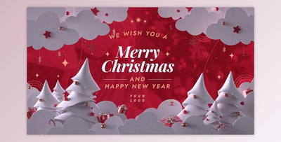 Christmas Greeting Paper Cutout (Videohive 42180709) - AE Project