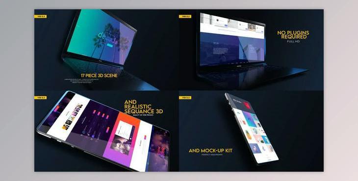 Web Promo And Mockup Device Kit V02 (Videohive 31875733) - AE Project