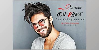 Glamour Oil Effect Photoshop Action CreativeMarket - 7318824