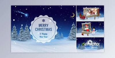 Christmas & New Year Gallery Winter Video Displays (Videohive 6289662) - AE Project