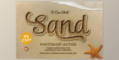 Sand Photoshop Action - CreativeMarket 390953