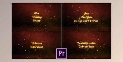 Wedding Invitation Titles - Premiere Pro (Videohive 34116905)