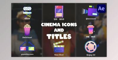 Cinema Icons And Titles for After Effects (Videohive 53782919) - AE Project