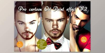 Pro cartoon Oil Paint effect v.2 By Vatdesign