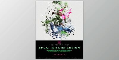 Splatter Dispersion – Photoshop Action GraphicRiver-29859938 (ATN)