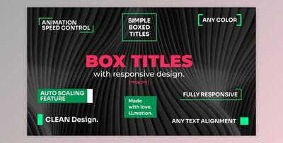 Simple Box Titles – Responsive Design (Videohive 43263535)