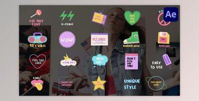 90s Vibes Titles for After Effects (Videohive 47137888) - AE Project