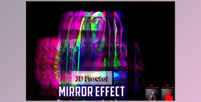3D Fractal Mirror Effect PS Action Creative Market – 13439721