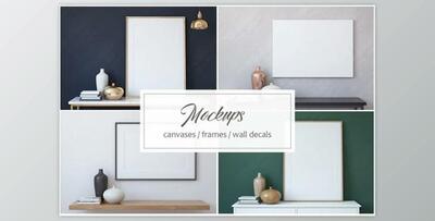 Frame&Canvas&Wall Decal Mock-ups By InHome