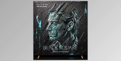 Black Square Template for Photoshop - 51578746