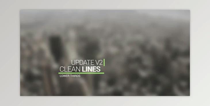 Clean Lines Lower Third (Videohive 10740623)