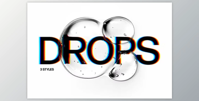 Water Drops Text Effects - 92074860
