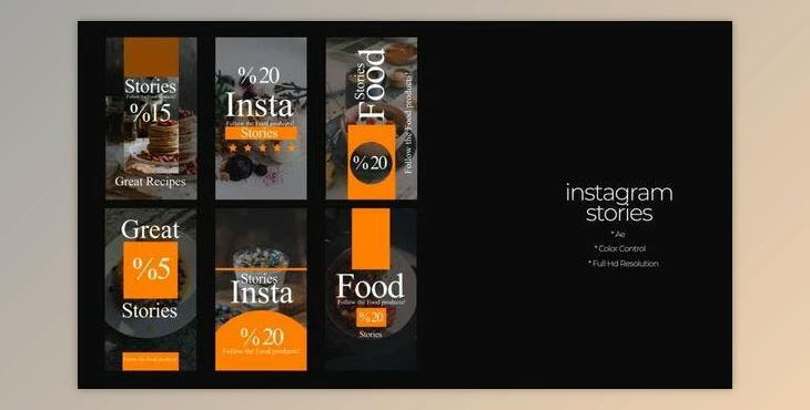 Food Instagram Stories (Videohive 50791267) - AE Project