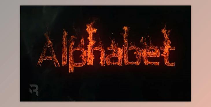 Epic Fire Alphabet (Videohive 37533548) - AE Project