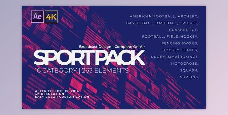 Sport Pack - Broadcast Design (Videohive 27680791) - AE Project