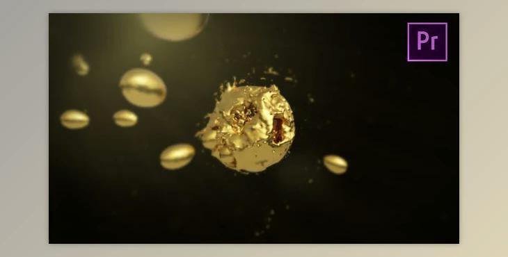 Golden Liquid Logo Revea - Premiere Pro (Videohive 23446908)