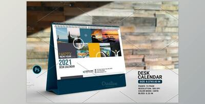 Desk Calendar 2021 V03 CreativeMarket-5513188 for PS