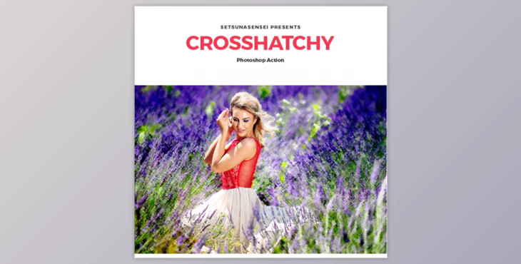 Crosshatchy Photoshop Action By SetsunaSensei