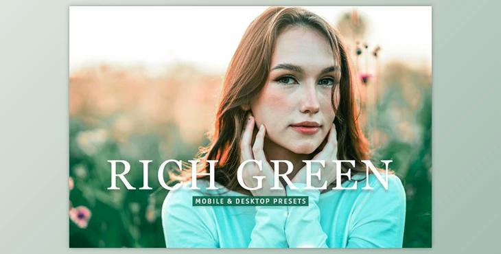 Rich Green Pro Lightroom Presets CreativeMarket - 10243237