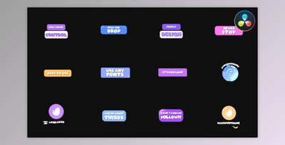 Juicy Titles And Lower Thirds for DaVinci Resolve (Videohive 52059047)