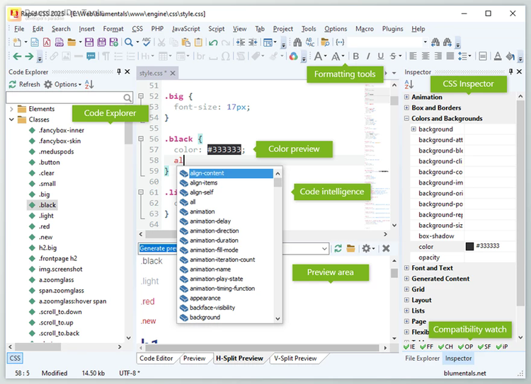 Blumentals Rapid CSS 2025 v18.2.0.265 Multilingual + Portable Edition + CRACK