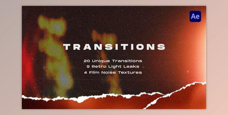 Torn Paper Transitions Pack (Videohive 40492352) - AE Project