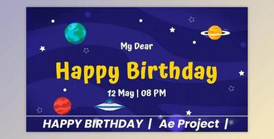 Happy Birthday Cosmic (Videohive 37264831) - AE Project