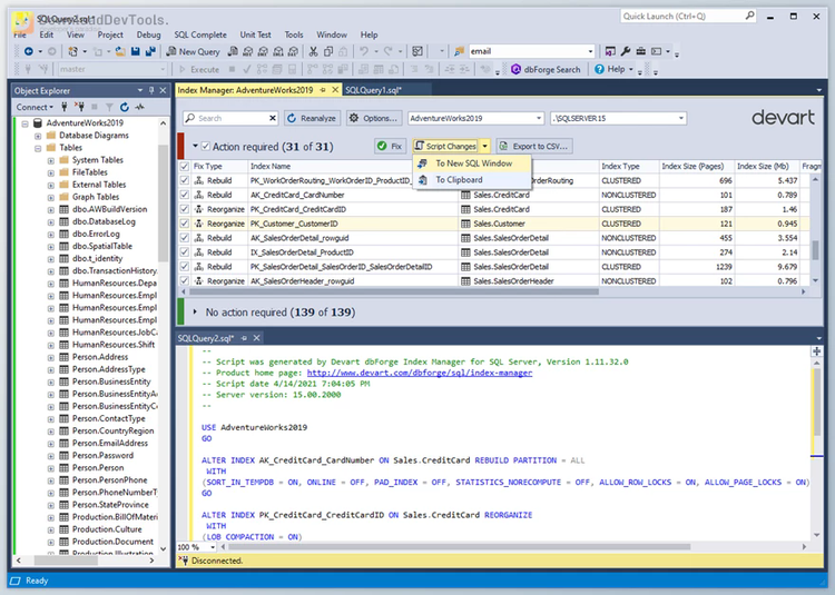 Devart dbForge Index Manager for SQL Server v1.14.2 (12 April 2024) + CRACK