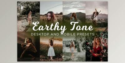 6 Earthy Tone Lightroom Presets By CVR Presets (Mob, Desk)