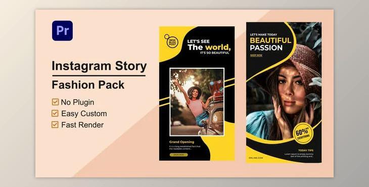 Fashion Instagram Stories Mogrt 05 (Videohive 33537775)