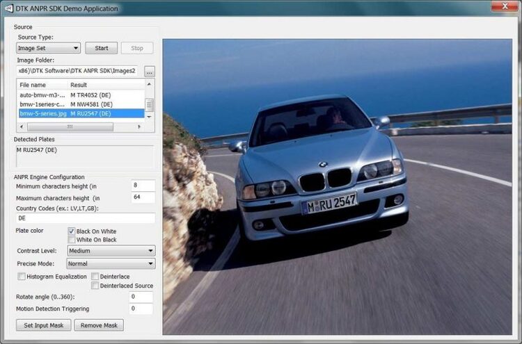 DTK Software License Plate Recognition SDK 4.2.119