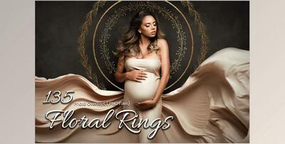 135 Floral Ring Photoshop Overlays