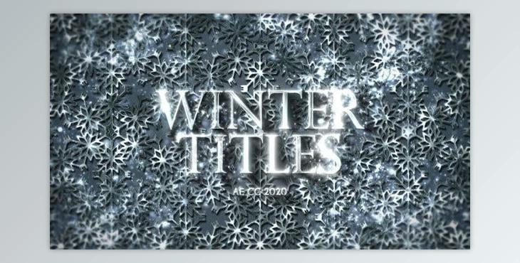 Luxury Winter Titles (Videohive 42745670) - AE Project