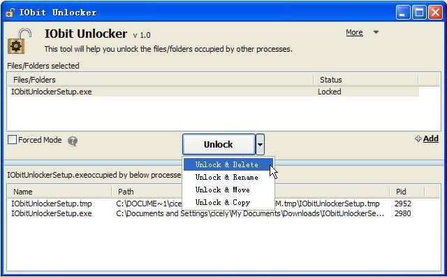 IObit Unlocker 1.3.0.11