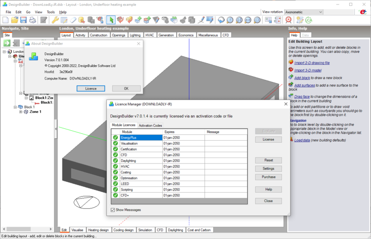 DesignBuilder 7.3.1.003